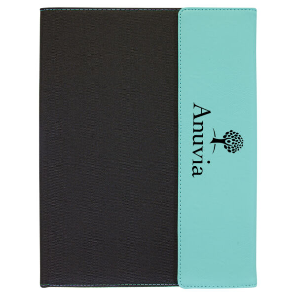   - Leatherette Canvas Portfolio with Notepad  Thumbnail