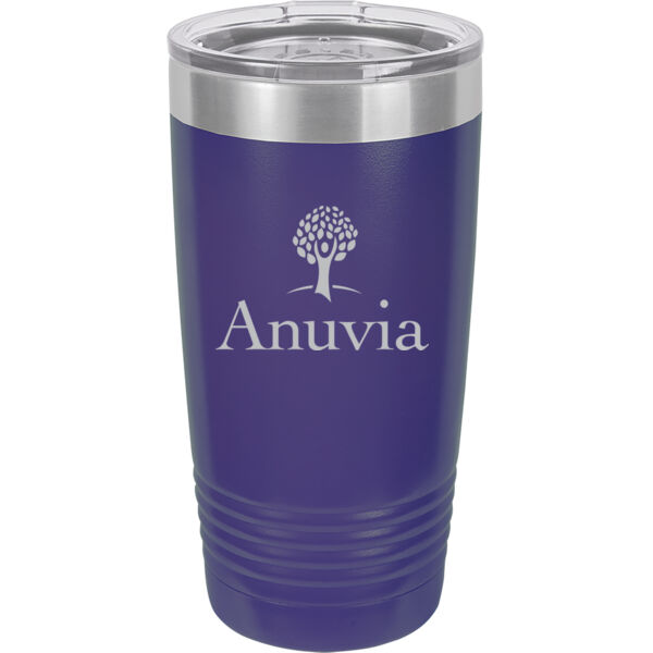   - 20 oz. Stainless Steel Tumbler w/Clear Lid Thumbnail